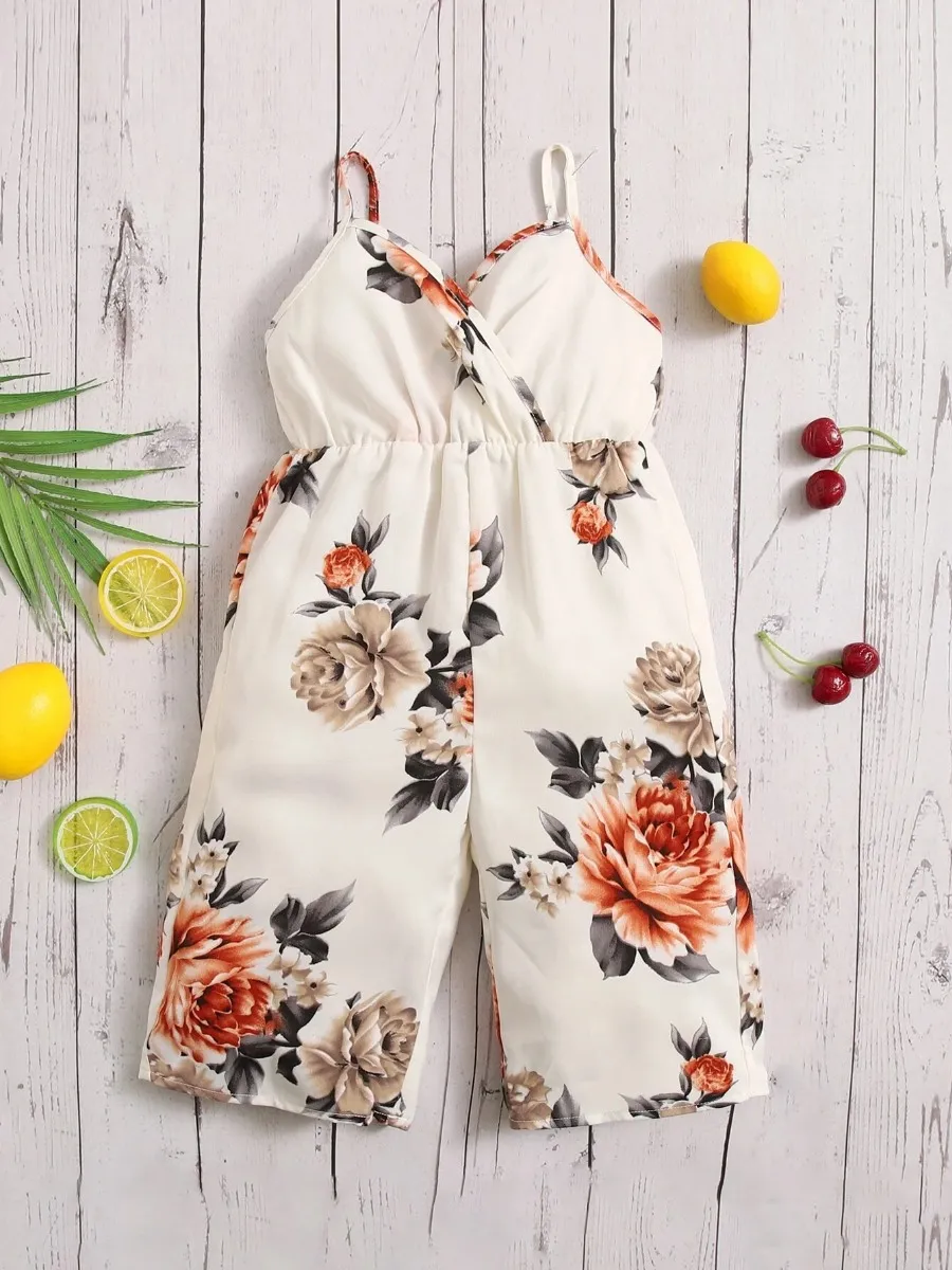 Mono Bebé Con Estampado Floral De Tirantes - Imagen 4