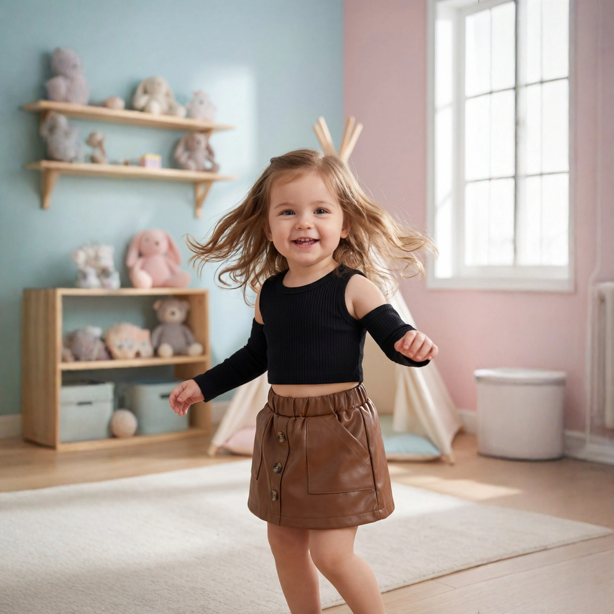 Conjunto de hombros descubiertos y falda - Imagen 2